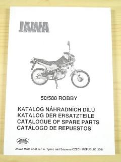 JAWA 50/588 Robby - katalog náhradních dílů - 2001