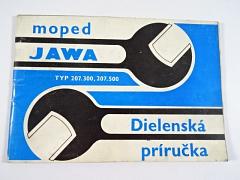 JAWA 207-300, 207-500  - moped - Babetta - dielenská príručka