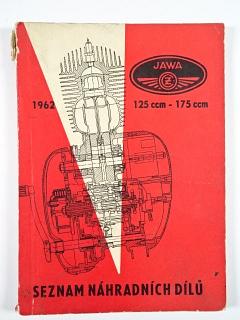 JAWA-ČZ 125/355/0, 175/356/0 - seznam náhradních dílů - 1962