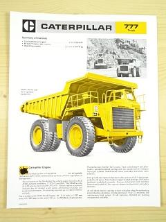 Caterpillar 777 Truck - prospekt - 1984