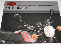 JAWA 350 mit Seitenwagen Velorex - 1989 - prospekt