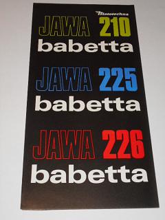 JAWA  Babetta 210, 225, 226 - Mototechna - prospekt