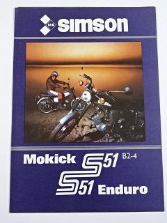 Simson Mokick S 51 B2-4 S 51 Enduro - 1985 - prospekt - Mototechna