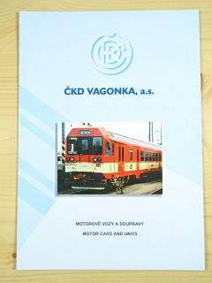 ČKD Vagonka - motorové vozy a soupravy - motorový vůz řady 842 - motorové soupravy 843, 043, 943 - prospekt