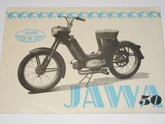 JAWA 50 typ 550 - pařez - 1956 - prospekt - Mototechna