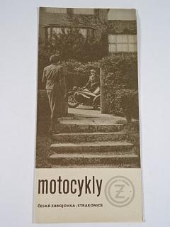 ČZ - Motocykly ČZ - 98, 175, 250, 500, side - 1938 - prospekt - REPRINT!!!