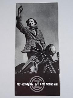 ČZ - Motocykly ČZ 175 ccm standard - prospekt - REPRINT!!!