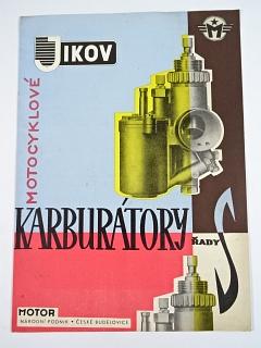 Jikov - Motocyklové karburátory řady S - prospekt - 1963