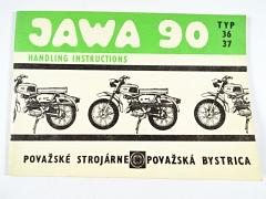 JAWA 90 typ 36 - 37 - Handling Instructions - Instructions for Use and Maintenance of Motor Cycles Under 100 c. c. - 1969