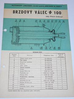 Pal autobrzdy - brzdový válec průměr 100 - prospekt