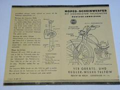 GRW - Moped - Scheinwerfer mit eingebautem tachometer