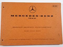 Mercedes - Benz  Type M 189 - Motor - Ersatzteilliste - 1966 - 300 SEL - 300 SEb