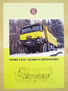 Tatra T 815 - 231S84 41.325.8x8.2/262, T 815 - 231S25 28.325.6x6.2/341, T 163 - 321SK4 33.280.6x6.2/371 - prospekt