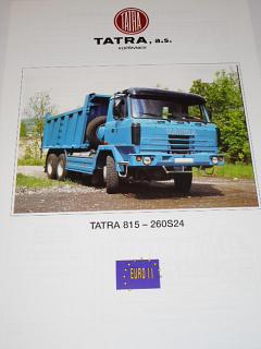 Tatra 815 - 260S24 33 255 6x6.2 three-axle tipper - prospekt