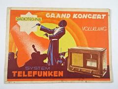 Radiotechna - system Telefunken - Grand Koncert Vollklang - prospekt
