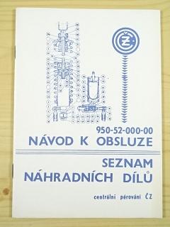 Centrální pérování ČZ - návod k obsluze, seznam náhradních dílů - motokros ČZ 519