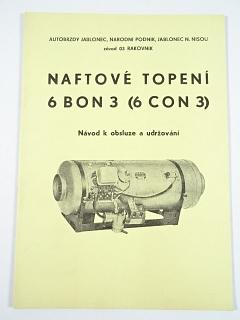 PAL - naftové topení 6 BON 3 (6 CON 3) - návod k obsluze a udržování - 1975