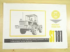 Liaz - ŠT 181 - kolový traktor - prospekt - 1975