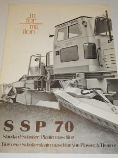 Plasser a Theurer - SSP 70 - prospekt