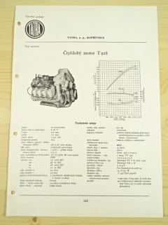 Tatra - čtyřdobý motor T 928 - katalogový list - 1960 - Tatra 137