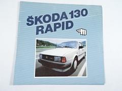 Škoda 130 Rapid - Mototechna - 1987 - prospekt