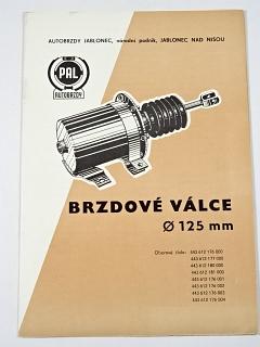 PAL autobrzdy - brzdové válce průměr 125 mm - 1972