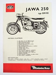 JAWA 250 typ 559/02 - Mototechna - 1963 - prospekt