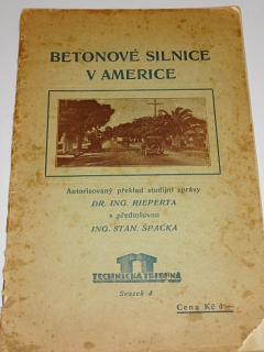 Betonové silnice v Americe - 1926