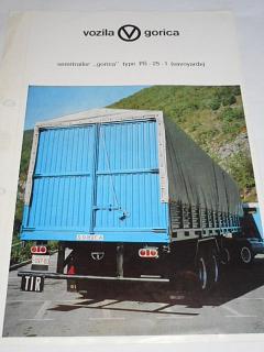 Vozila Gorica - semitriler Gorica type PS-25-1 - prospekt - 1975