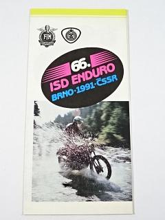 66. ISD Enduro Brno - 1991 - ČSSR - leták