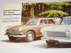 Peugeot 404 Family Estate, De Luxe, Station Wagon - prospekt - 1965