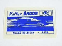 Rallye Škoda Mladá Boleslav - ČSSR - samolepka