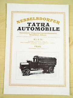 Nesselsdorfer Tatra Automobile - TL 4 14/35 PS - prospekt - REPRINT
