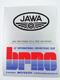 JAWA - 32 International engineering fair Brno - Motokov