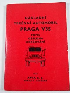 Praga V3S - popis, obsluha, udržování - 1972 - nákladní terénní automobi