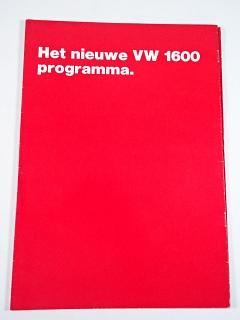 Volkswagen - Het nieuwe VW 1600 programma - prospekt