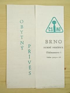 Obytný přívěs - ČSAO Brno - Avia Brno - prospekt