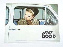 Fiat 600 D - prospekt - česky