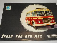 Škoda 706 RTO  MEX - městský autobus - prospekt - 1965 - Karosa, n. p., Vysoké Mýto