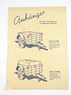 Aero - Anhänger - přívěsný vůz pro automobily Aero 30, 50 -  prospekt