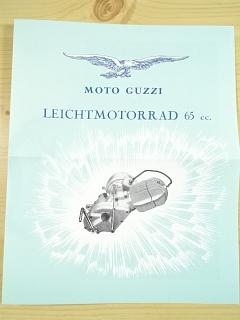 Moto Guzzi Leichtmotorrad 65 cc. - prospekt - REPRINT