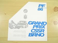 Grand Prix ČSSR Brno - PF 86