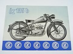 ČZ 125 b - 1947 - prospekt