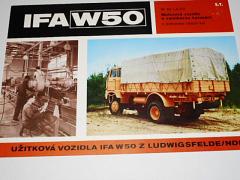 IFA W 50 LA/PV motorové vozidlo s valníkovou karosérií s pohonem všech kol - 1973 - prospekt