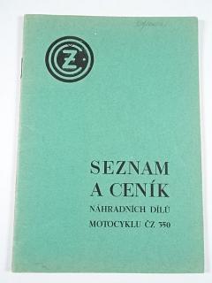 ČZ 350 - seznam a ceník náhradních dílů