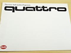 Audi quattro - Programm - prospekt - 1985