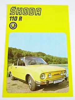 Škoda 110 R - prospekt - 1980