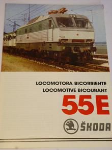 Škoda Plzeň - 55 E - elektrická lokomotiva - prospekt
