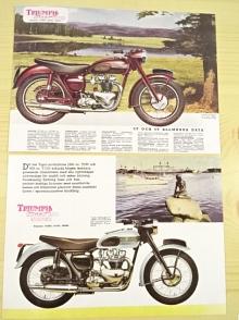 Triumph Speed Twin - Triumph Tiger 110 Super - pohlednice