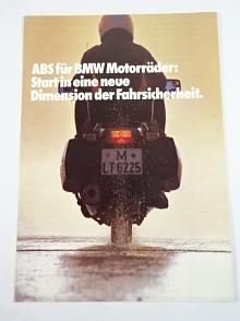 BMW - ABS für BMW Motorräder... prospekt - 1987